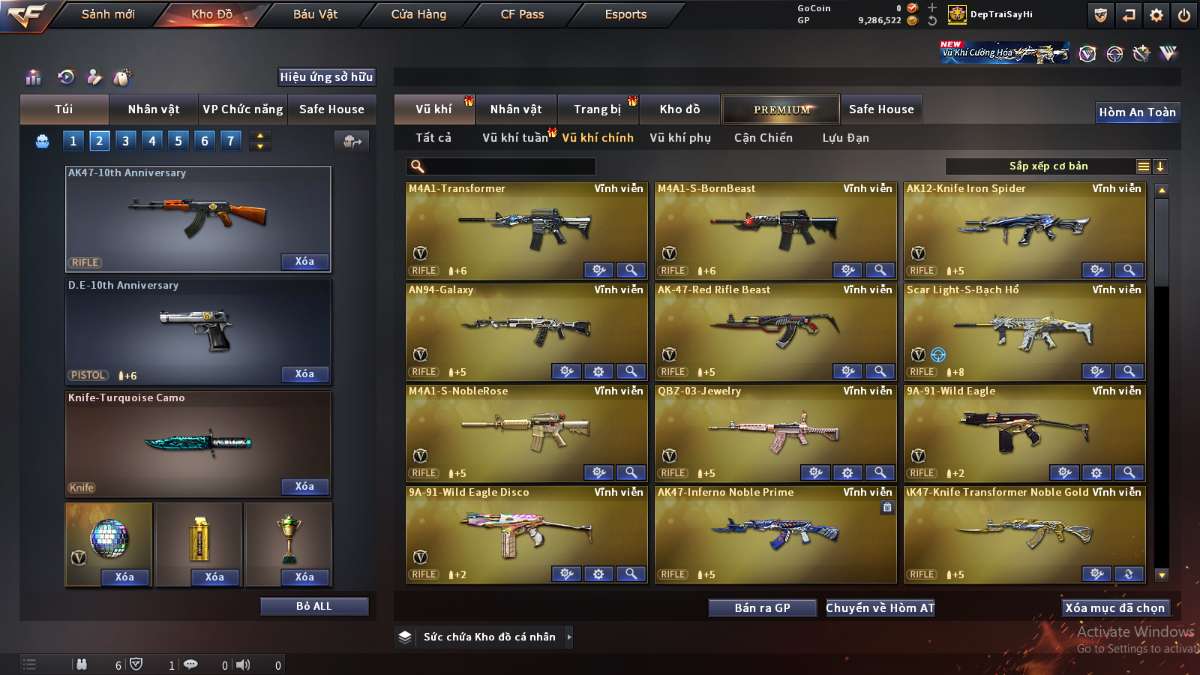 shop acc cf uy tin gia re